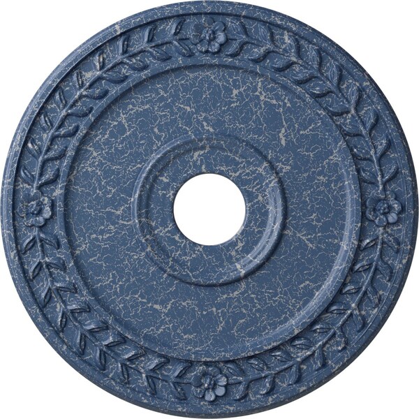 Ekena Millwork Wreath Ceiling Medallion (Fits Canopies up to 6"), 21 1/8"OD x 3 5/8"ID x 7/8"P, Americana Crackle CM21WRAMC - main